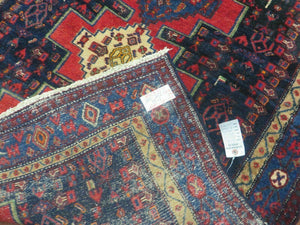 4' X 7' Antique Handmade Turkish Wool Rug Nice # 638