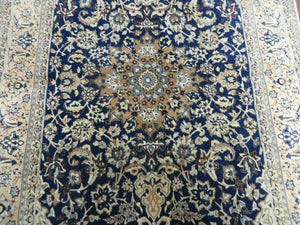 4' X 6' Handmade Ultra Fine India Floral Oriental Wool Silk Rug Hand Knotted
