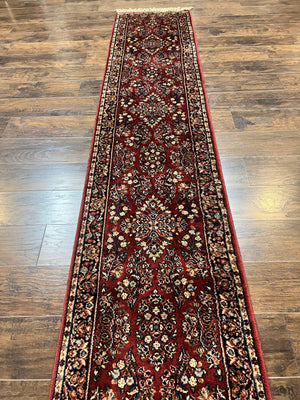Antique Karastan Runner Rug 2x12, Karastan Sarouk #785, Original Collection, 700 Series, 2 x 12 Runner for Hallway, Wool Karastan Rug, Rare