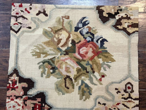 Antique Bessarabian Flatweave Kilim Rug 2x3, Sampler Rug 2 x 3 ft, Small Flatweave, Wool Handmade