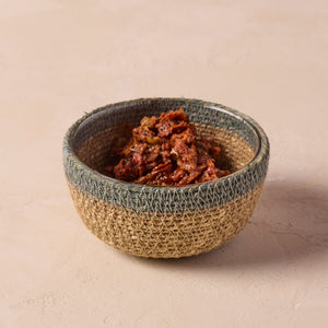 Hydra Woven Seagrass Bowl, Seafoam