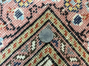 Turkish Rug 6x8, Kayseri Carpet, Handmade Vintage Wool Rug, Cream Multicolor, Allover Pattern