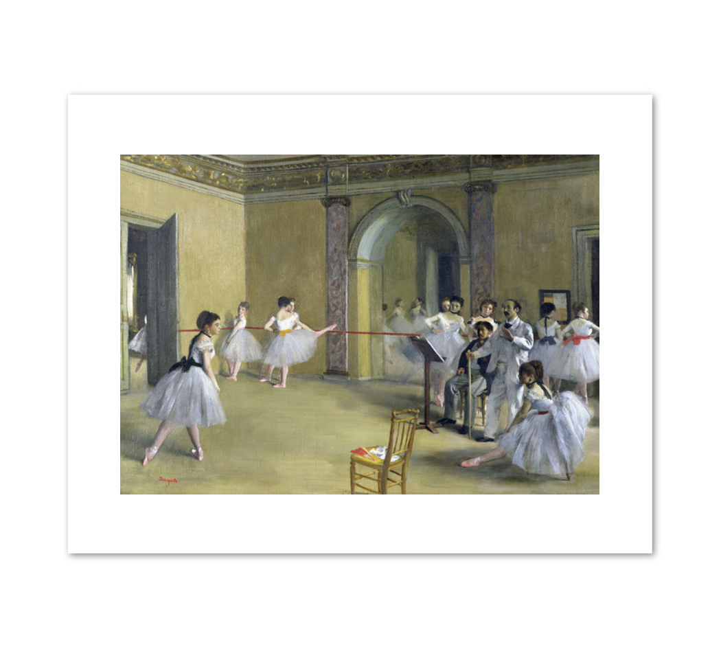 The Dance Foyer at the Opera on the rue Le Peletier by Edgar Degas