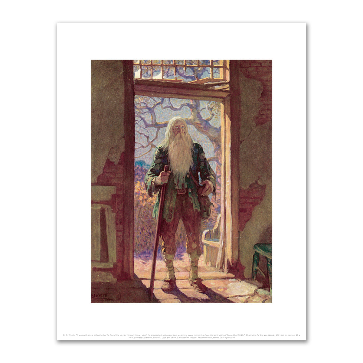 Illustration for Rip Van Winkle by N. C. Wyeth