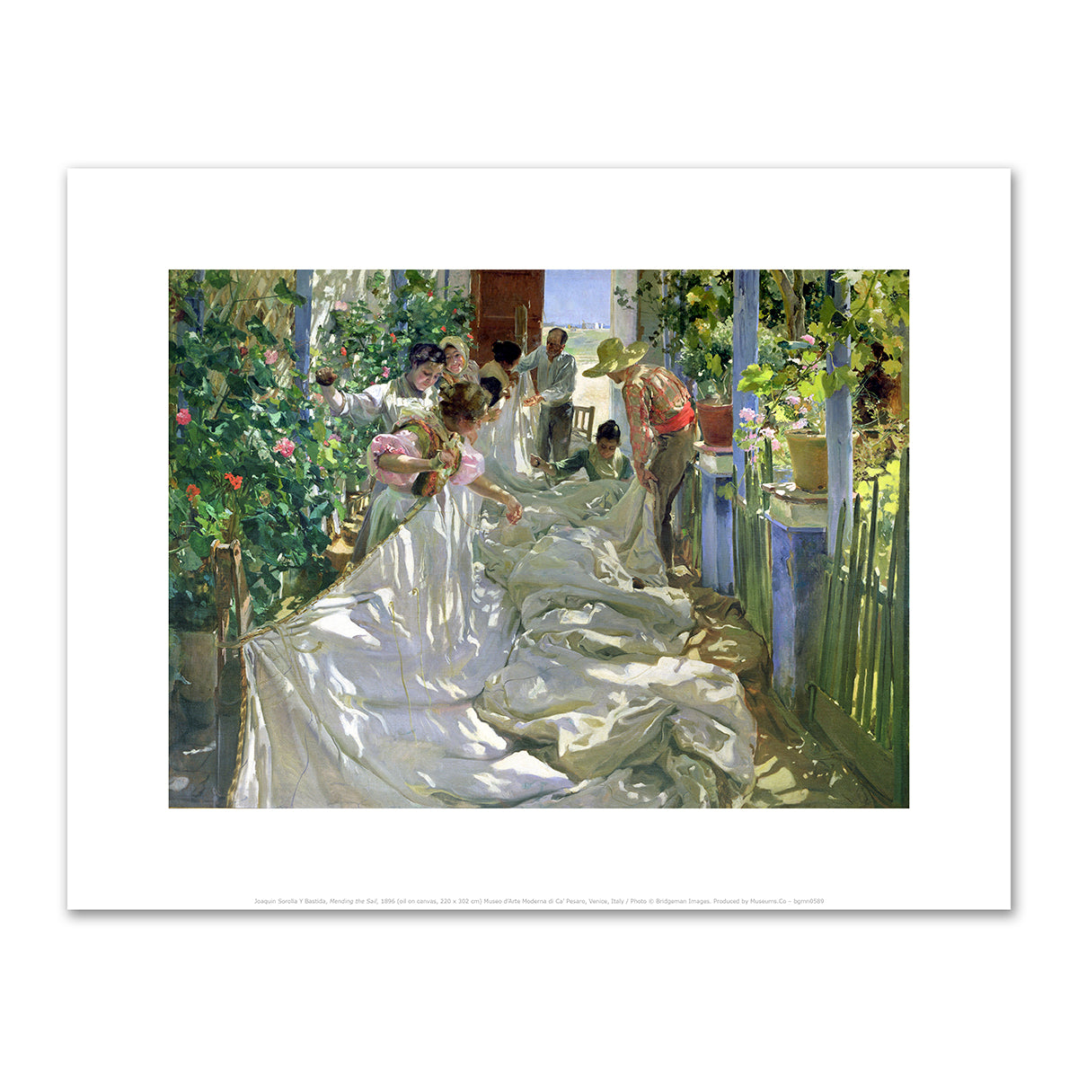 Mending the Sail by Joaquín Sorolla y Bastida