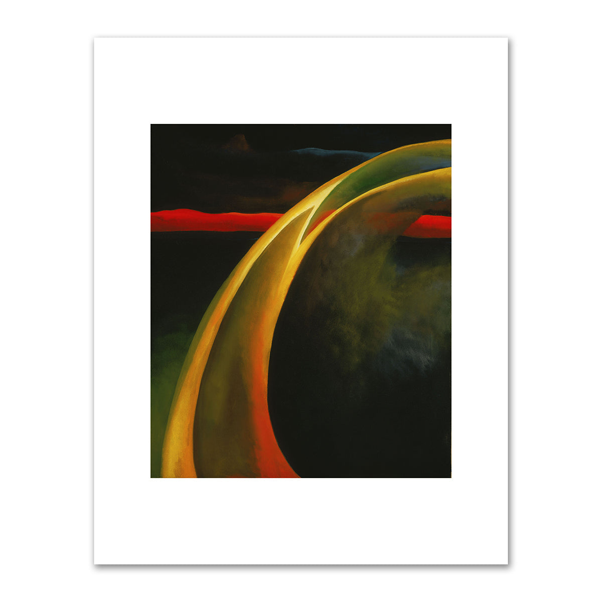 Red and Orange Streak by Georgia O'Keeffe