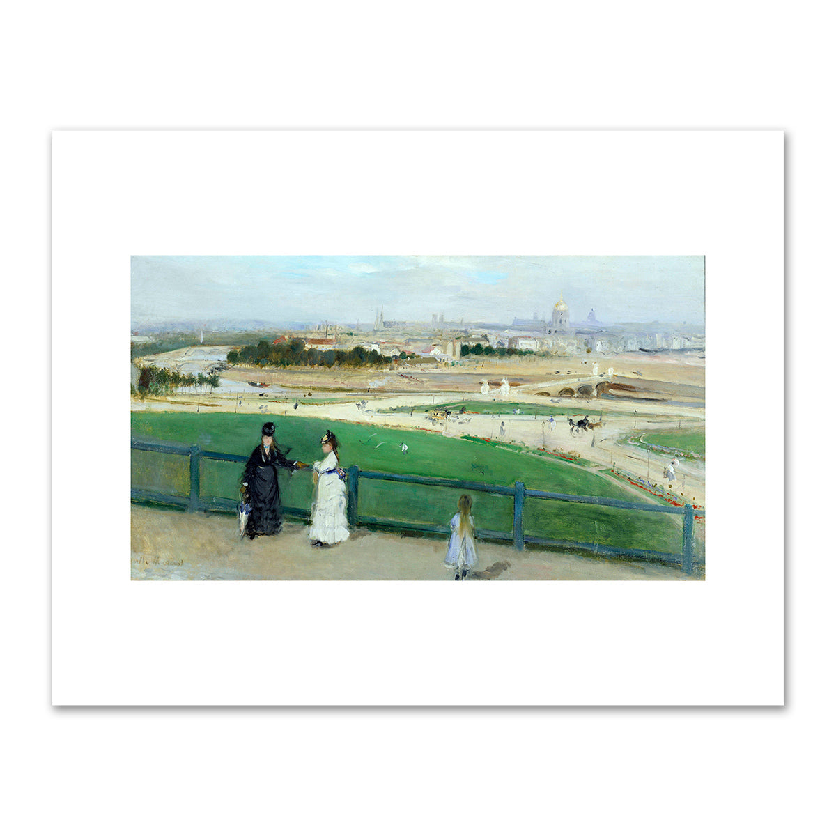 View of Paris from the heights of the Trocadero by Berthe Morisot