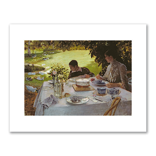 Breakfast in the Garden by Giuseppe De Nittis