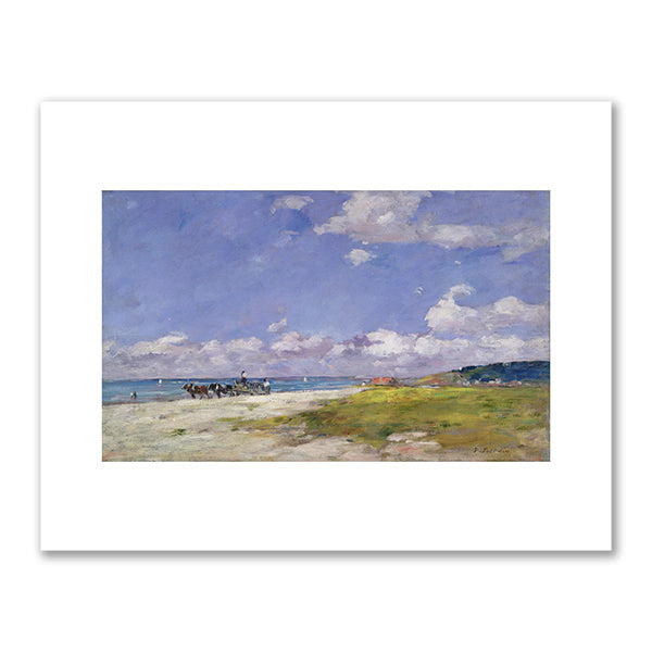 The Beach at Trouville by Eugène Louis Boudin