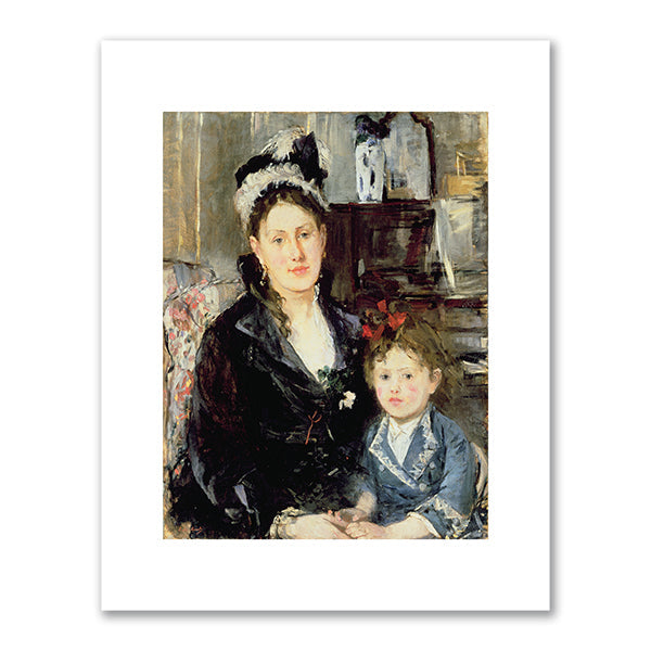 Portrait of Mme Boursier and Her Daughter by Berthe Morisot