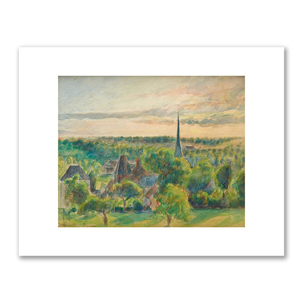 Landscape at Ã‰ragny by Camille Pissarro
