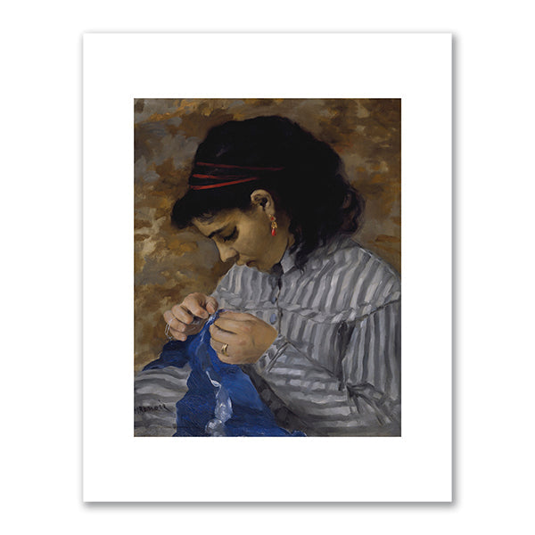Lise Sewing by Pierre-Auguste Renoir
