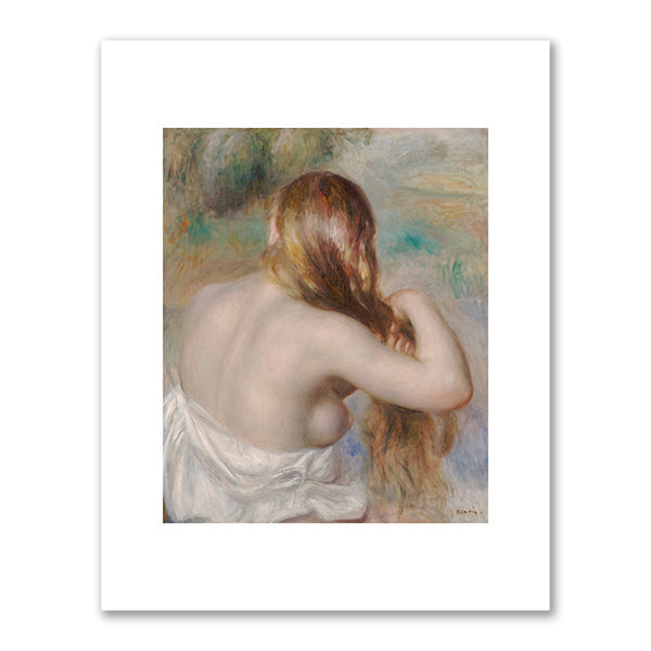 Blonde Braiding Her Hair by Pierre-Auguste Renoir