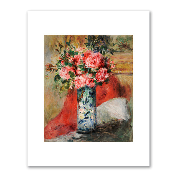 Roses and Peonies in a Vase by Pierre-Auguste Renoir