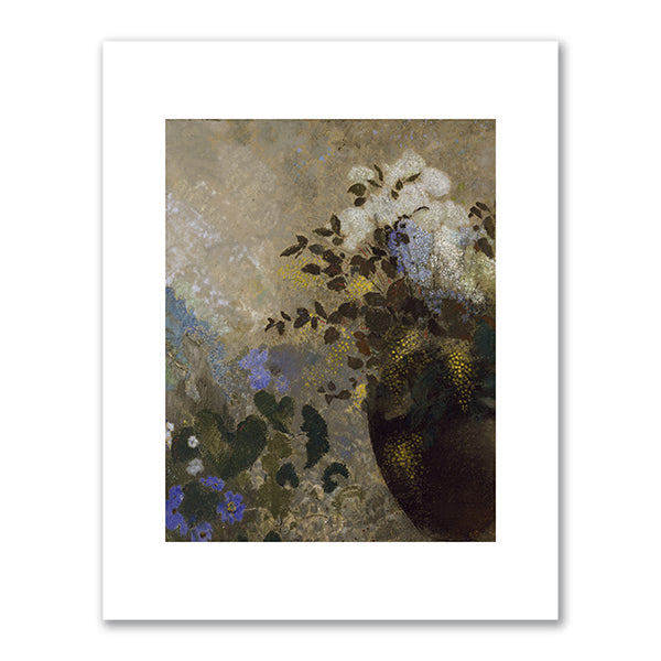 Flowers in a Black Vase by Odilon Redon