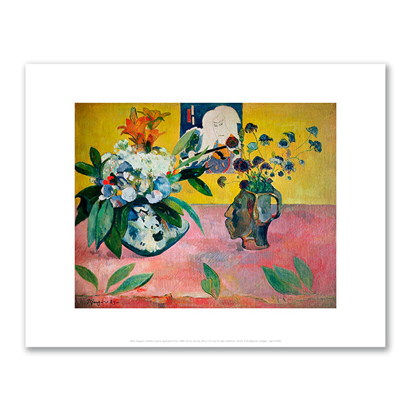 Flowers and a Japanese Print by Paul Gauguin