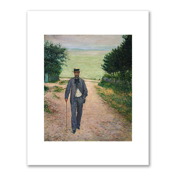 A Walk by the Sea by Gustave Caillebotte