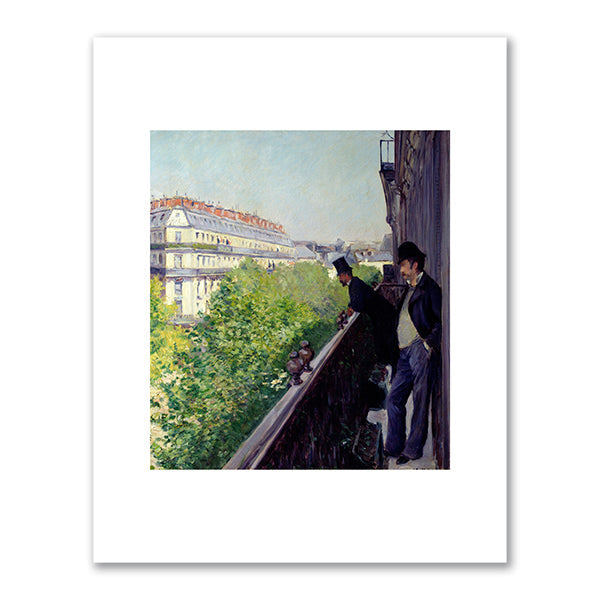 A Balcony, Boulevard Haussmann by Gustave Caillebotte