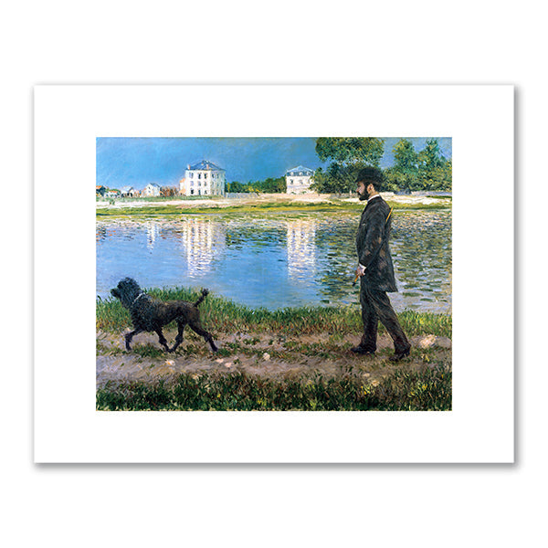 Richard Gallo and His Dog at Petit Gennevilliers by Gustave Caillebotte