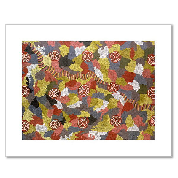 Rainbow Serpent Dreaming by Ginger Tjakamarra