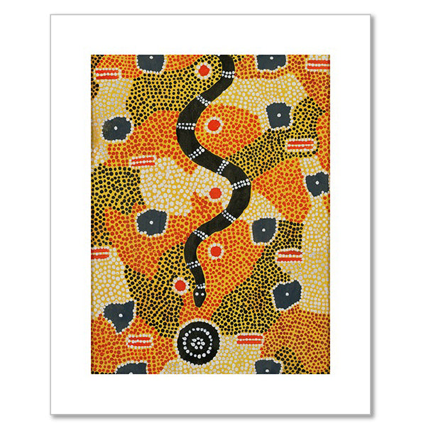 Snake Dreaming by Keith Kaapa Tjangala
