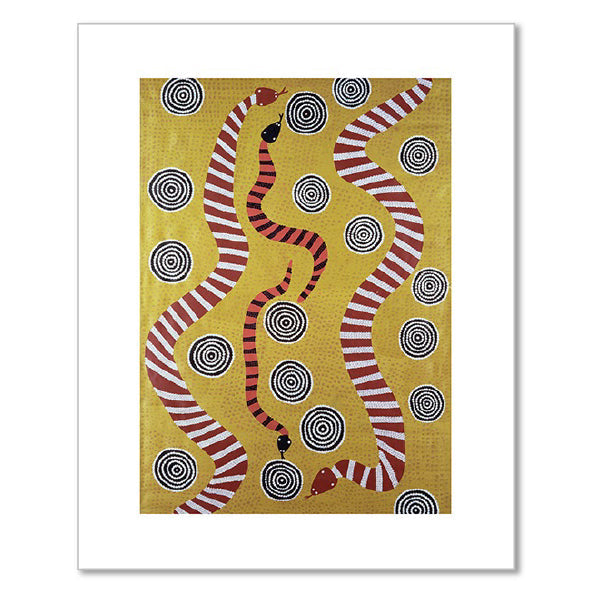 Snake Dreaming by Billy Stockman Tjapaltjarri