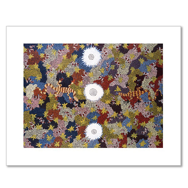 Goanna Dreaming by Clifford Possum Tjapaltjarri