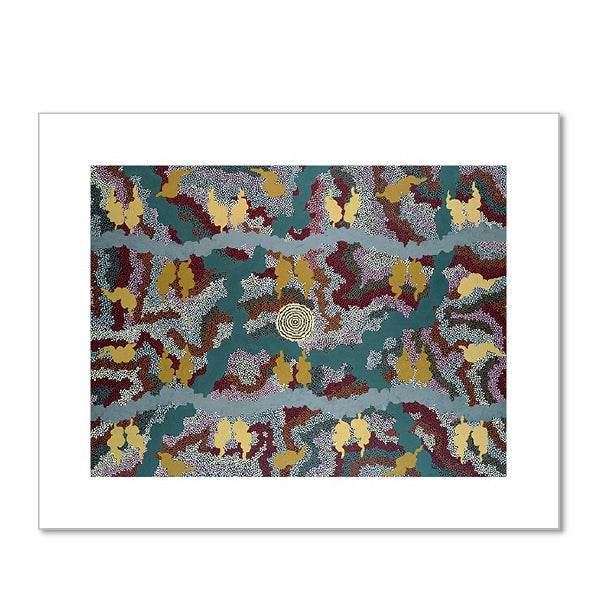 Corkwood Dreaming by Clifford Possum Tjapaltjarri