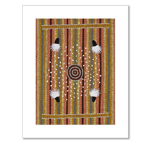 Men's Dreaming by Clifford Possum Tjapaltjarri