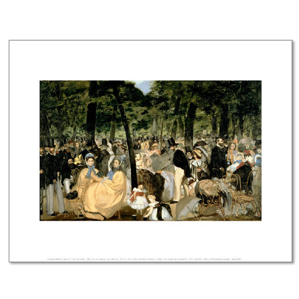 Music in the Tuileries by Édouard Manet