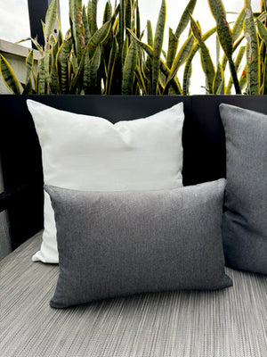 Essential Dark Grey Indoor Outdoor Pillow