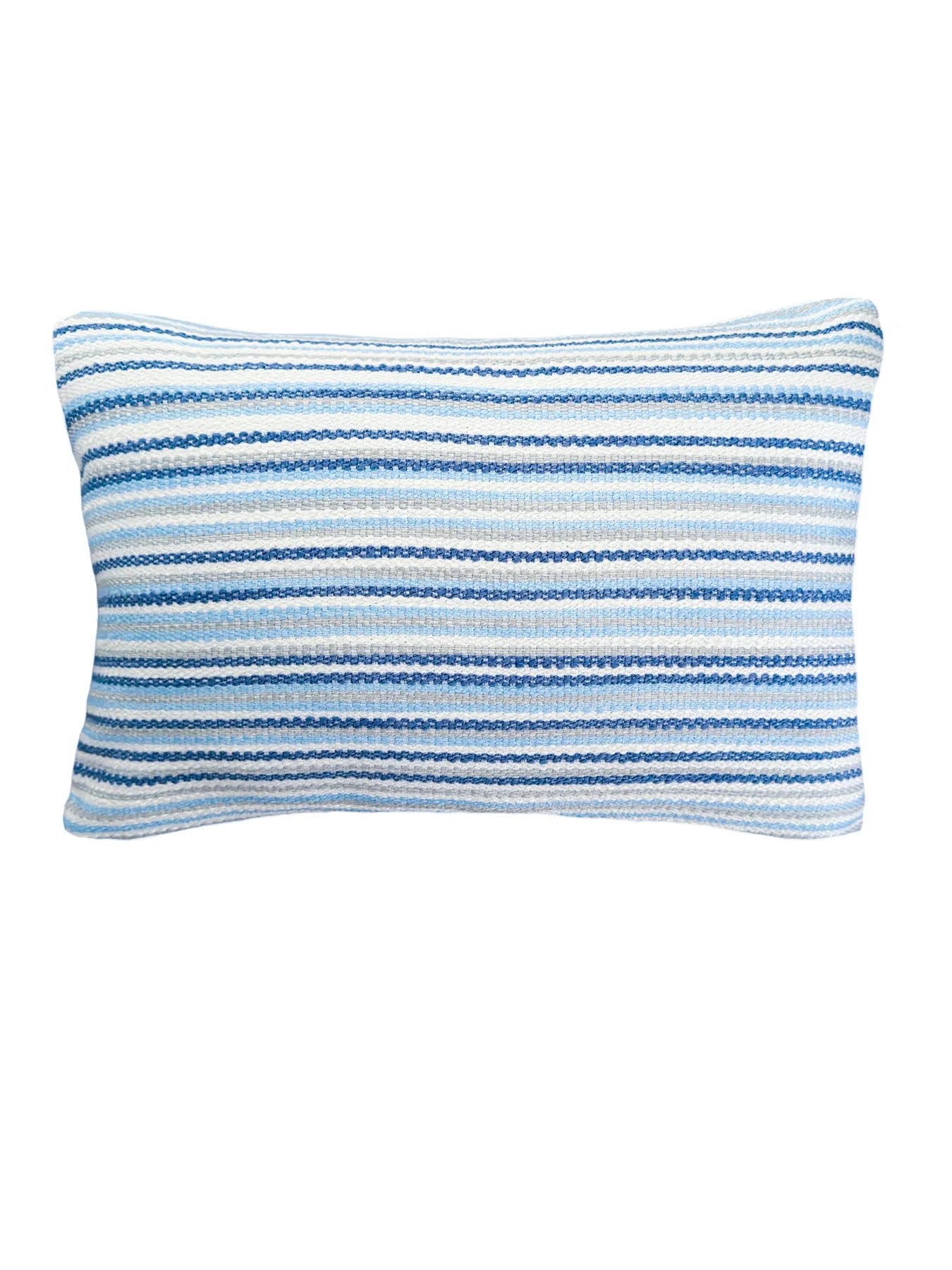 Blue Yacht Stripe 14x20 Indoor Outdoor Pillow