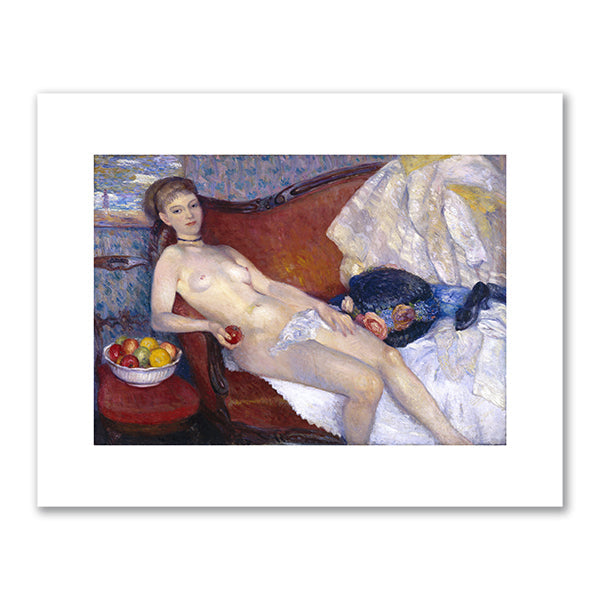 Girl with Apple by William Glackens