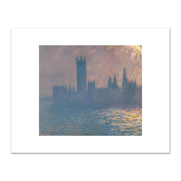 Houses of Parliament, Sunlight Effect by Claude Monet