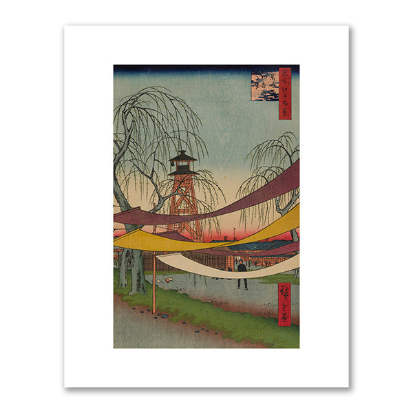 Hatsune Riding Grounds, Bakuro-cho, No. 6 in One Hundred Famous Views of Edo by Utagawa Hiroshige