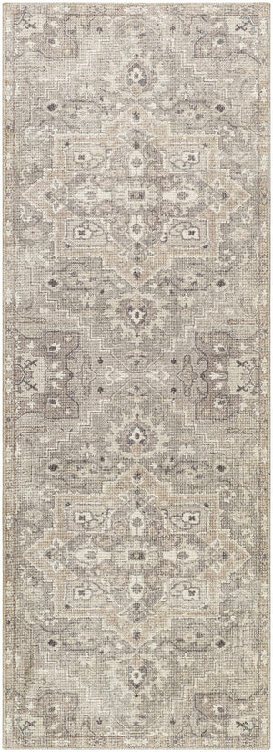 Elle Medallion Light Gray 7ft Runner Rug - Livabliss x Becki Owens