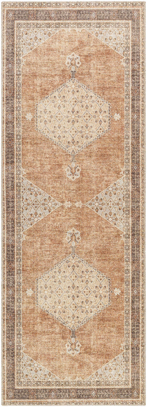 Lila Medallion Tan 7ft Runner Rug - Livabliss x Becki Owens