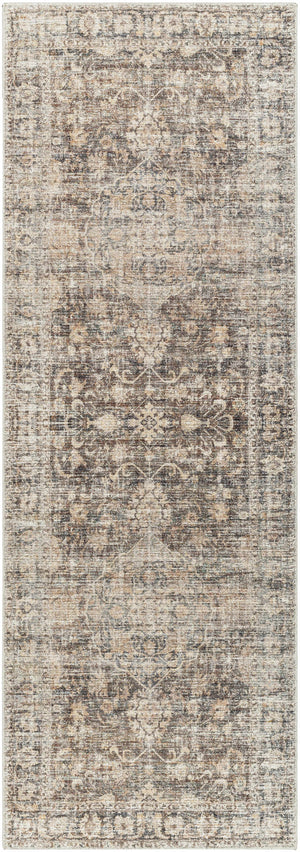 Marlene Medallion Brown 7ft Runner Rug - Livabliss x Becki Owens