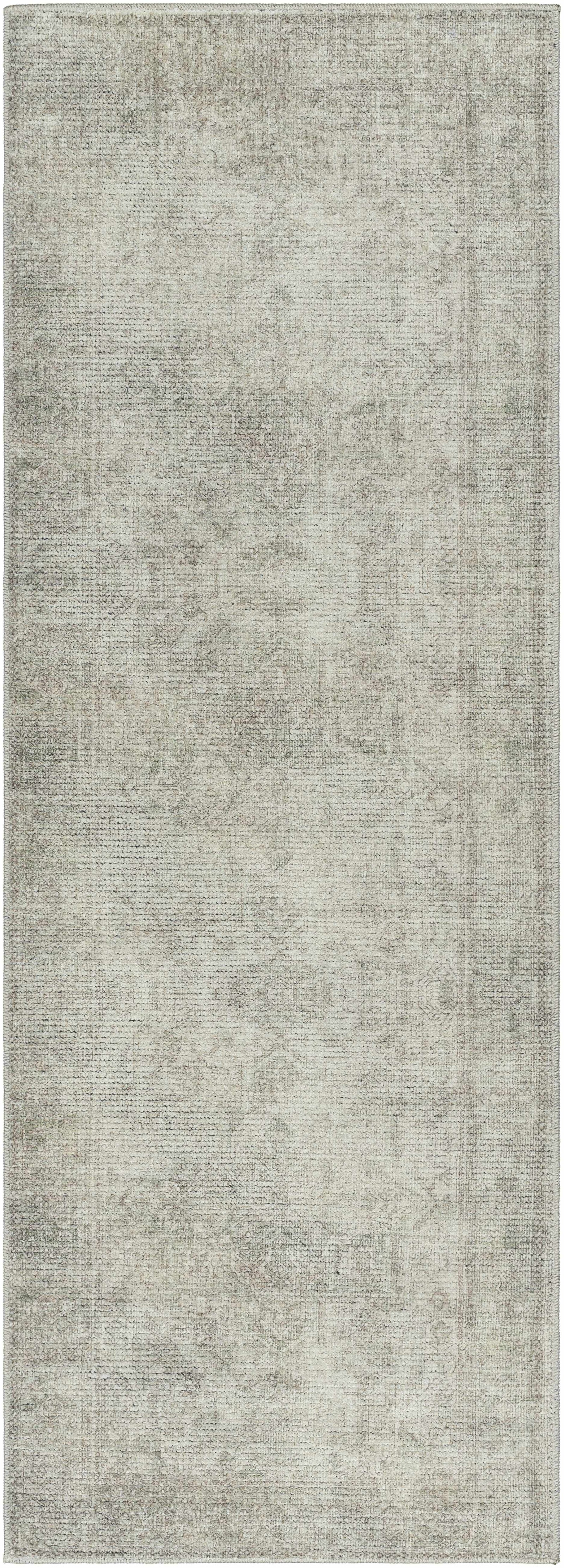 Margot Medallion Olive 7ft Runner Rug - Livabliss x Becki Owens
