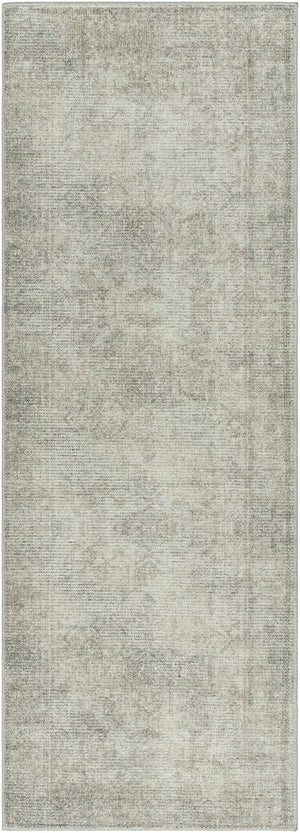 Margot Medallion Olive 7ft Runner Rug - Livabliss x Becki Owens