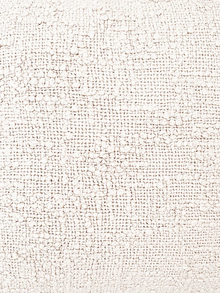 Cozy Cotton White Boucle Body Pillow