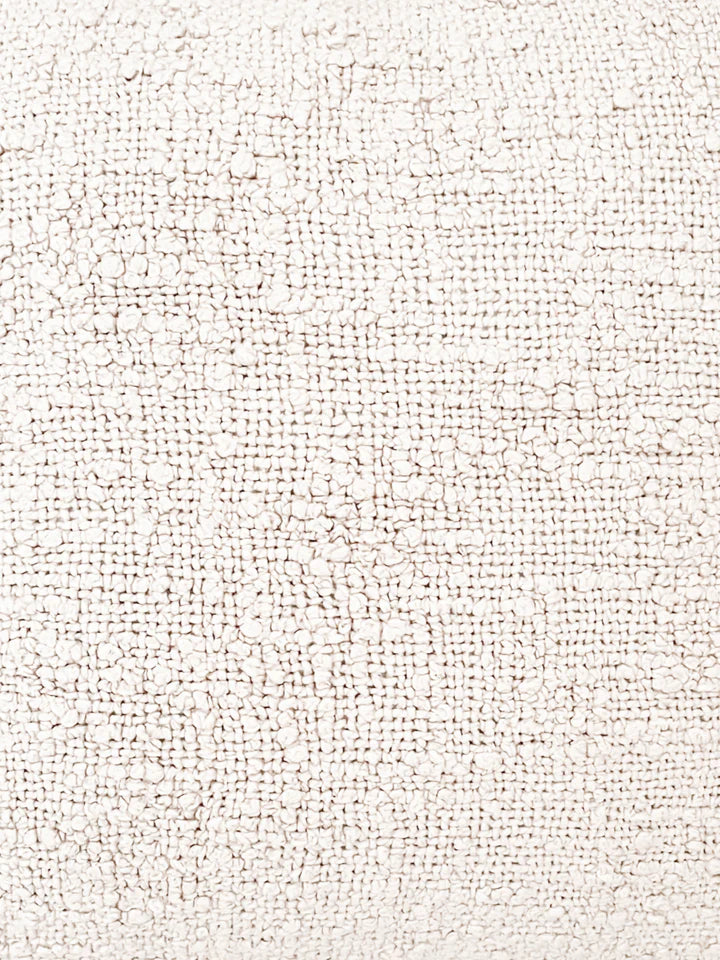 Cozy Cotton White Boucle Body Pillow