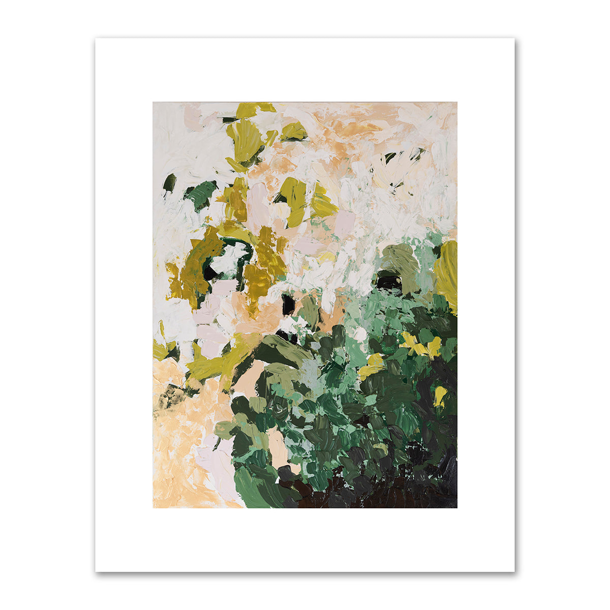 Pallet Knife in color #4 - Green with gold by Brittany Bruce