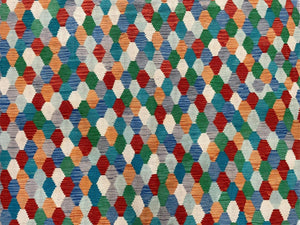 6.5 x 9.5 Colorful Chobi Kilim Rug 6 x 9 Multicolor Turkish Kilim Rug 7x10 Chobi Kilim Rug Playroom Rug Wool Kilim Rug 6x9 New Tribal Kilim
