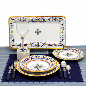 RICCO DERUTA DELUXE: Pasta/Soup Rimmed Bowl Plate