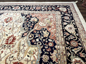 Large Palace Sized Stark Carpet 13x19, Traditional Wool Handmade Rug, Beige