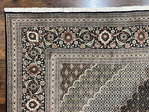 Exquisite Persian Tabriz Rug - 10x13, 400 KPSI, Herati Pattern