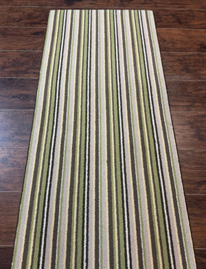 Stark Power Loomed Striped Runner Rug 2x10, Multicolor Vintage Stark Carpet