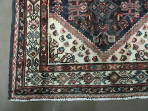 3' 6" X 10' 3" Antique Handmade Turkish Wool Runner Rug