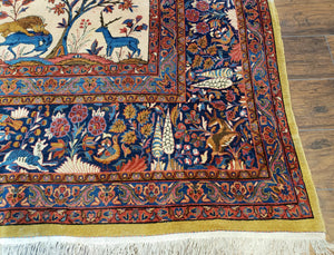 Antique Persian Kashan Tree of Life Rug 10x13